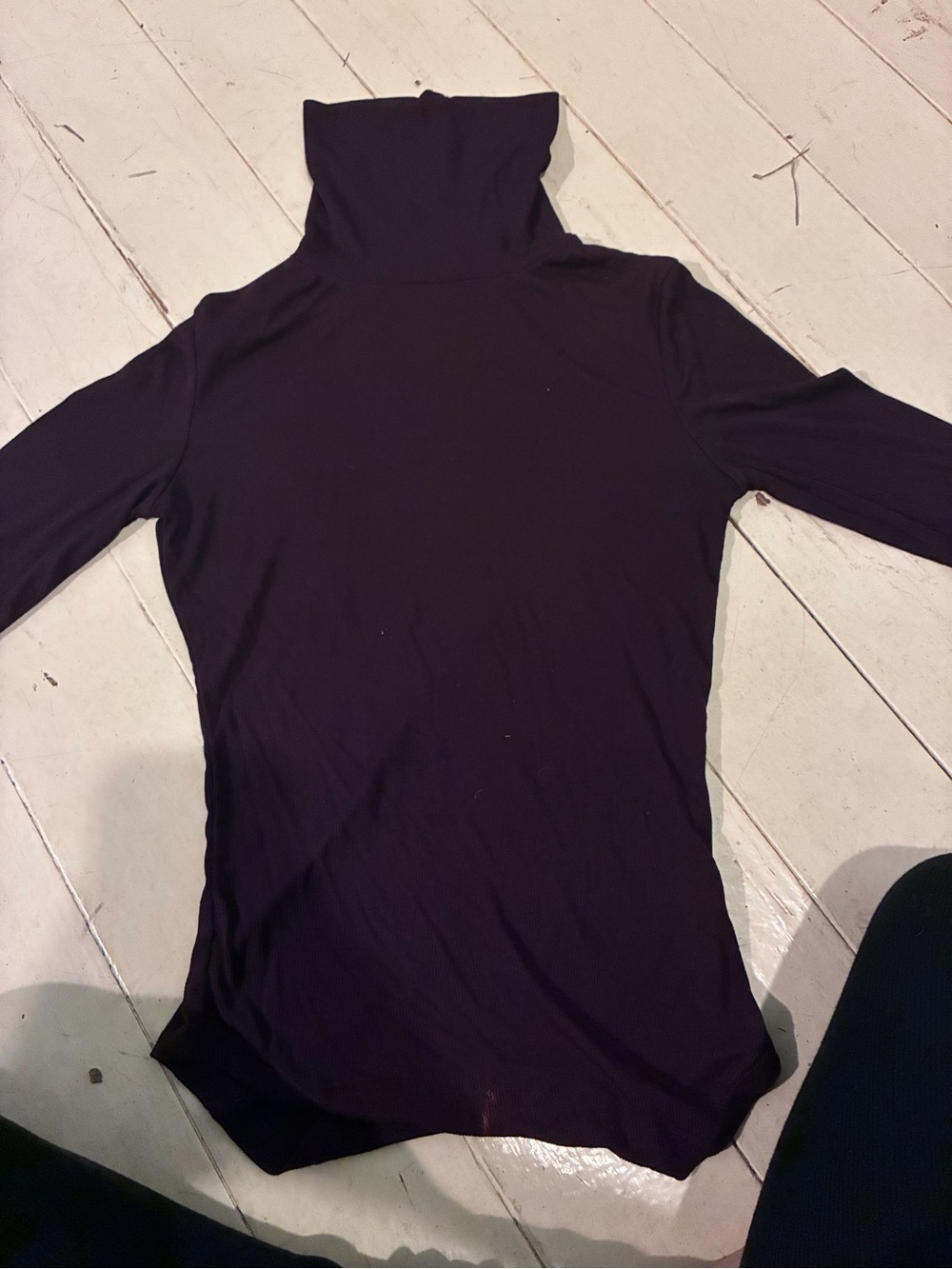 Talula Dark Purple/Eggplant Turtleneck Top
